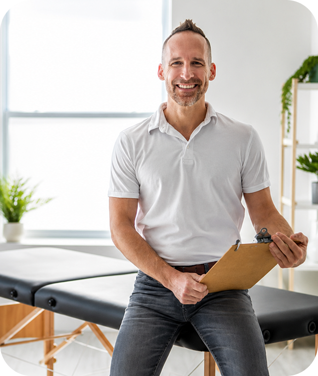 Physiotherapeut in einer Praxis